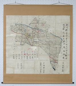 新川県管下第二十大区小四区越中砺波郡行兼村耕地見取絵図 にいかわけんかんかだいにじゅうだいくしょうよんくえっちゅうとなみぐんゆきかねむらこうちみとりえず