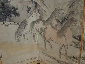 群馬図屏風　雲谷等顔筆　六曲一双 ぐんばずびょうぶ　うんこくとうがんひつ　ろっきょくいっそう