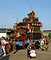 諏訪講の山車と人形（神功皇后・源頼義）
