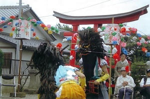 台新田の獅子舞 だいしんでんのししまい