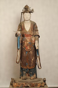木造天部形立像（伝梵天像・伝帝釈天像） もくぞうてんぶぎょうりゅうぞう（でんぼんてんぞう・でんたいしゃくてんぞう）