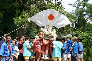 関山の仮山伏の棒遣いと柱松行事 せきやまのかりやまぶしのぼうづかいとはしらまつぎょうじ