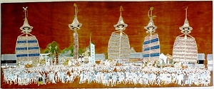 玉出のだいがく　附　板絵彩色玉出のだいがく祭礼図（本絵・下絵） たまでのだいがく　つけたり　いたえさいしょくたまでのだいがくさいれいず（ほんえ・したえ）