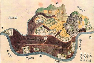 田染荘の村絵図 たしぶのしょうのむらえず