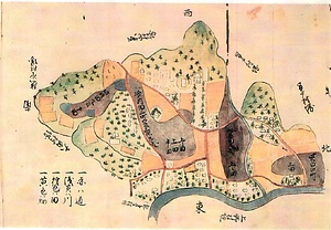 田染荘の村絵図 たしぶのしょうのむらえず