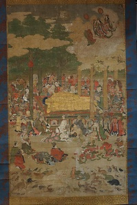 絹本着色仏涅槃図