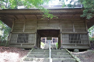 箟峯寺観音堂、白山堂、仁王門 こんぽうじかんのんどう、はくさんどう、におうもん