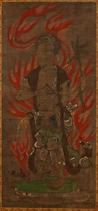 絹本著色十二天像附三幅（水天・梵天・地天） けんぽんちゃくしょくじゅうにてんぞうつけたりさんふく（すいてん・ぼんてん・じてん）
