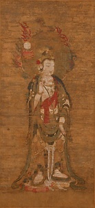 絹本著色十二天像附三幅（水天・梵天・地天） けんぽんちゃくしょくじゅうにてんぞうつけたりさんふく（すいてん・ぼんてん・じてん）