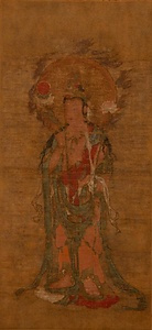 絹本著色十二天像附三幅（水天・梵天・地天） けんぽんちゃくしょくじゅうにてんぞうつけたりさんふく（すいてん・ぼんてん・じてん）