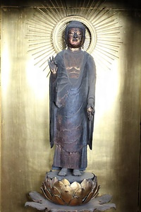 西方寺　木造　阿弥陀如来立像<br />
 さいほうじ もくぞう あみだにょらいりゅうぞう