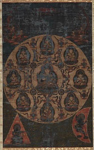 絹本著色尊勝曼荼羅図