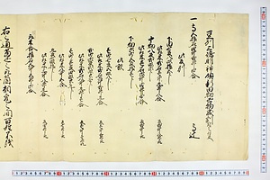 (問屋場0156）豆州三嶋明神領新田畑丑物成割付之事