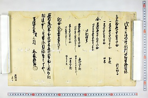 (問屋場0260）戌年三嶋明神領新田畑皆済目録