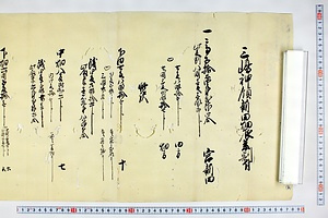 (問屋場0418）三島神領新田畑辰年割付