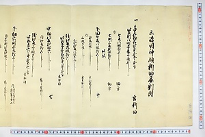 (問屋場0580）三島神領新田畑辰割付