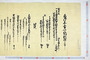 (問屋場0602）酉御年貢可納割付之事
