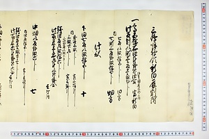 (問屋場0624）三島明神領新田辰割付