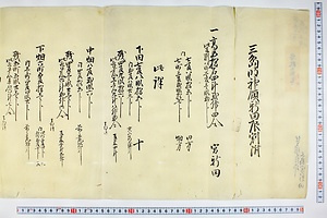 (問屋場0719）三島明神領新田辰割付