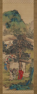 文王呂尚・三顧之礼図