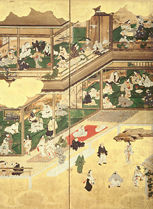 遊楽図屏風（相応寺屏風） ゆうらくずびょうぶ（そうおうじびょうぶ）