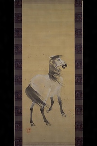 雪中馬
