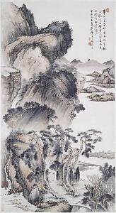 華山雲台峰図