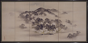 嵐山春景・平等院雪景図
