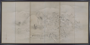 嵐山雪景図
