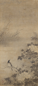 芙蓉小禽図