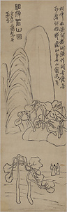 相伴看山図草稿