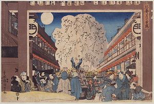 北廓月の夜桜