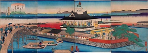 浪花新景松島松鶴楼の図