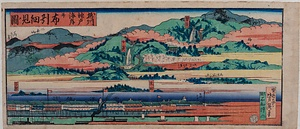 摂州神戸海岸并布引細見ノ図
