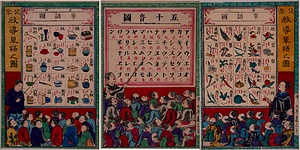 児学 教導単語之図・五十音図