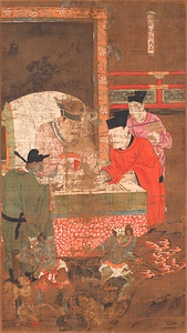 初江王図（十王図のうち）