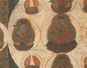 金剛界曼荼羅（両界曼荼羅・倶利迦羅龍剣二童子像のうち） こんごうかいまんだら（りょうがいまんだら・くりからりゅうけんにどうじぞうのうち）