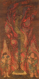 倶利迦羅龍剣二童子像（両界曼荼羅・倶利迦羅龍剣二童子像のうち）