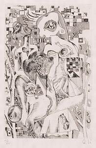 版画集『瑛九・銅版画 SCALE III』 13 二人の少女