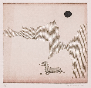 『見える人  浜田知明銅版画集』　1　孤独なやつ