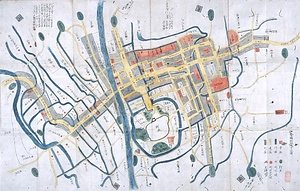 伊勢国松坂城下地図
