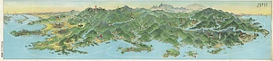 景勝之和歌山全県鳥瞰図