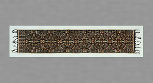 幾何学文経緯絣肩掛（グリンシン）