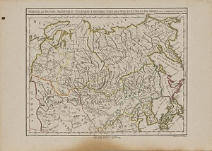 アジア・ロシア、中国、日本諸島図