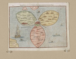 クローバー型世界地図