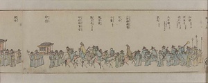 朝鮮人来朝大行列略図 ちょうせんじんらいちょうだいぎょうれつりゃくず