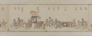 朝鮮人来朝大行列略図 ちょうせんじんらいちょうだいぎょうれつりゃくず