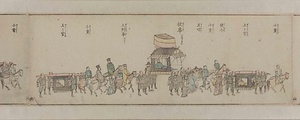 朝鮮人来朝大行列略図 ちょうせんじんらいちょうだいぎょうれつりゃくず