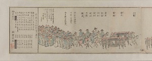 朝鮮人来朝大行列略図 ちょうせんじんらいちょうだいぎょうれつりゃくず