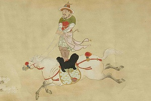 唐人騎馬之図 とうじんきばのず
